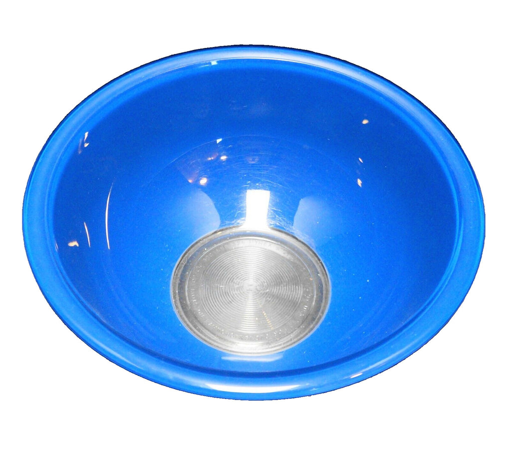Pyrex 325 Primary Royal Blue on Clear Mixing Bowl 2.5 QT