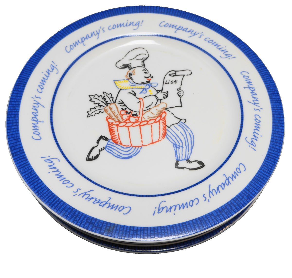 The Cellar Chef Company's Coming Salad Luncheon Plates Set of 4