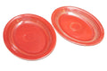 Homer Laughlin Fiesta Cinnabar Oval Plates Platters 11 5/8 IN Pair