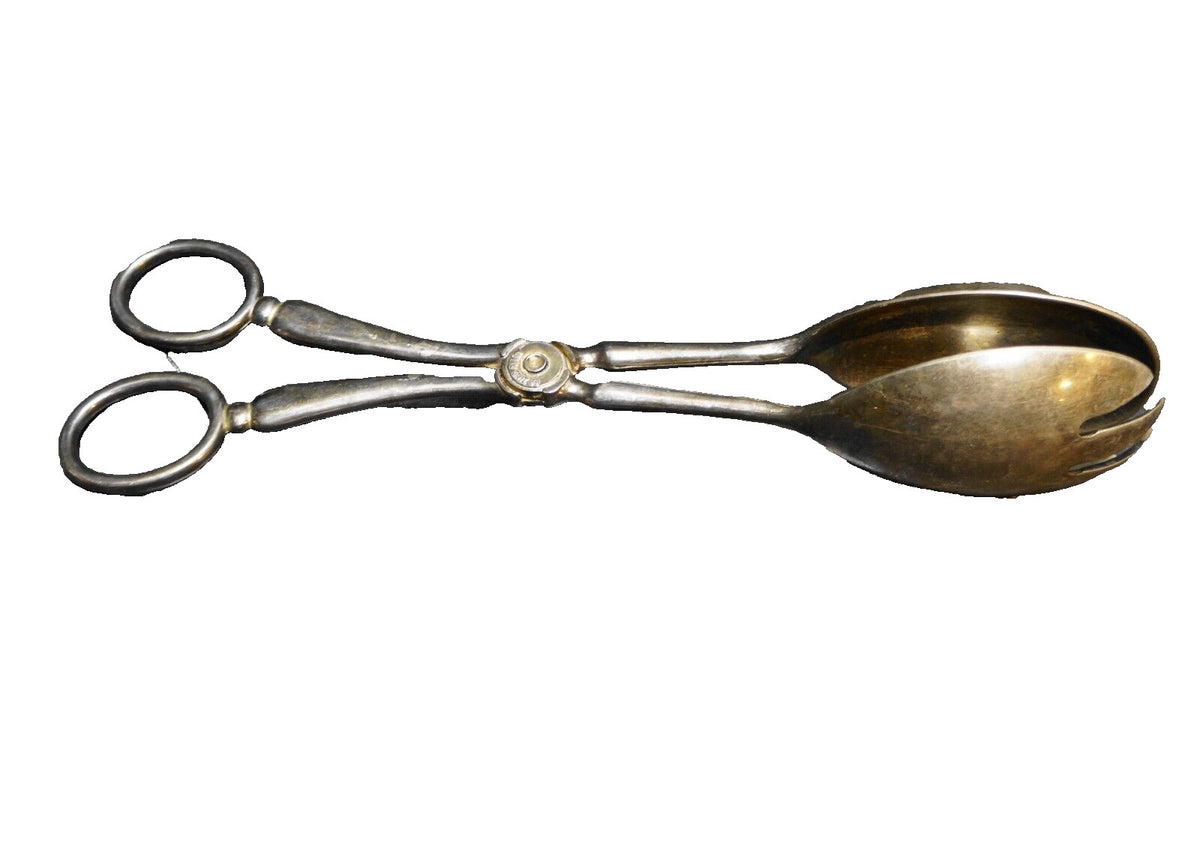 Silver Plated Scissor Style Salad Tongs