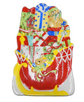 Fitz & Floyd Candy Cane Santa Figural Tray Christmas Presents Sleigh