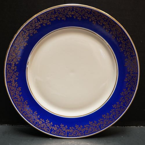 Alka Kunst Konach Bavaria Cobalt Gold Rim Salad Plate