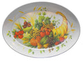 Brookpark Fall Platter Melamine Melmac Fall Harvest Cornucopia 21X15 Thanksgiving