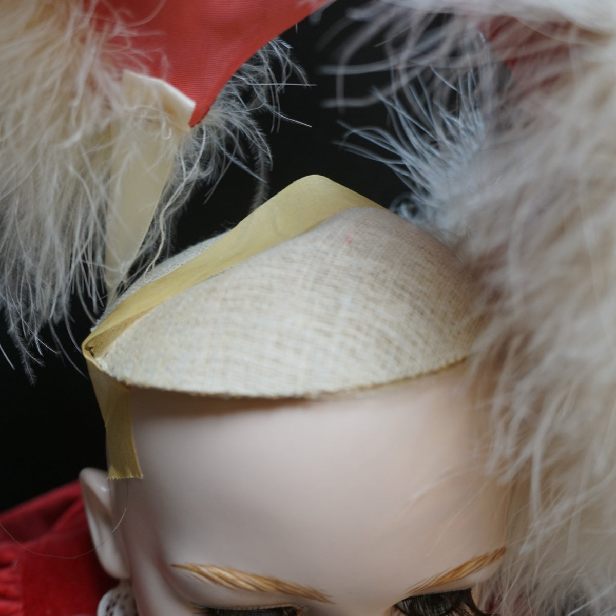 Reproduction Simon & Halbig Head All Bisque Doll 1980s Signed Ruth 22"