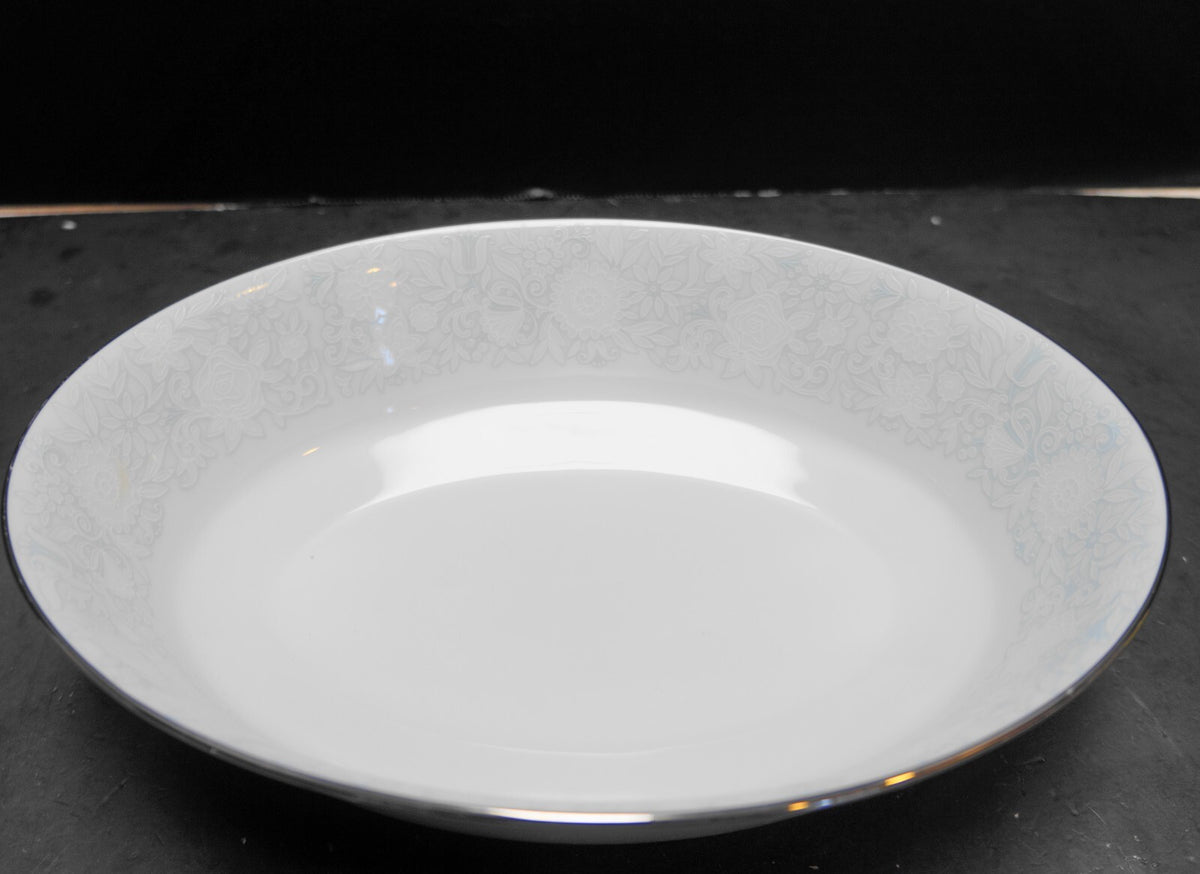 Noritake Ravel Blue White Floral Oval Bowl