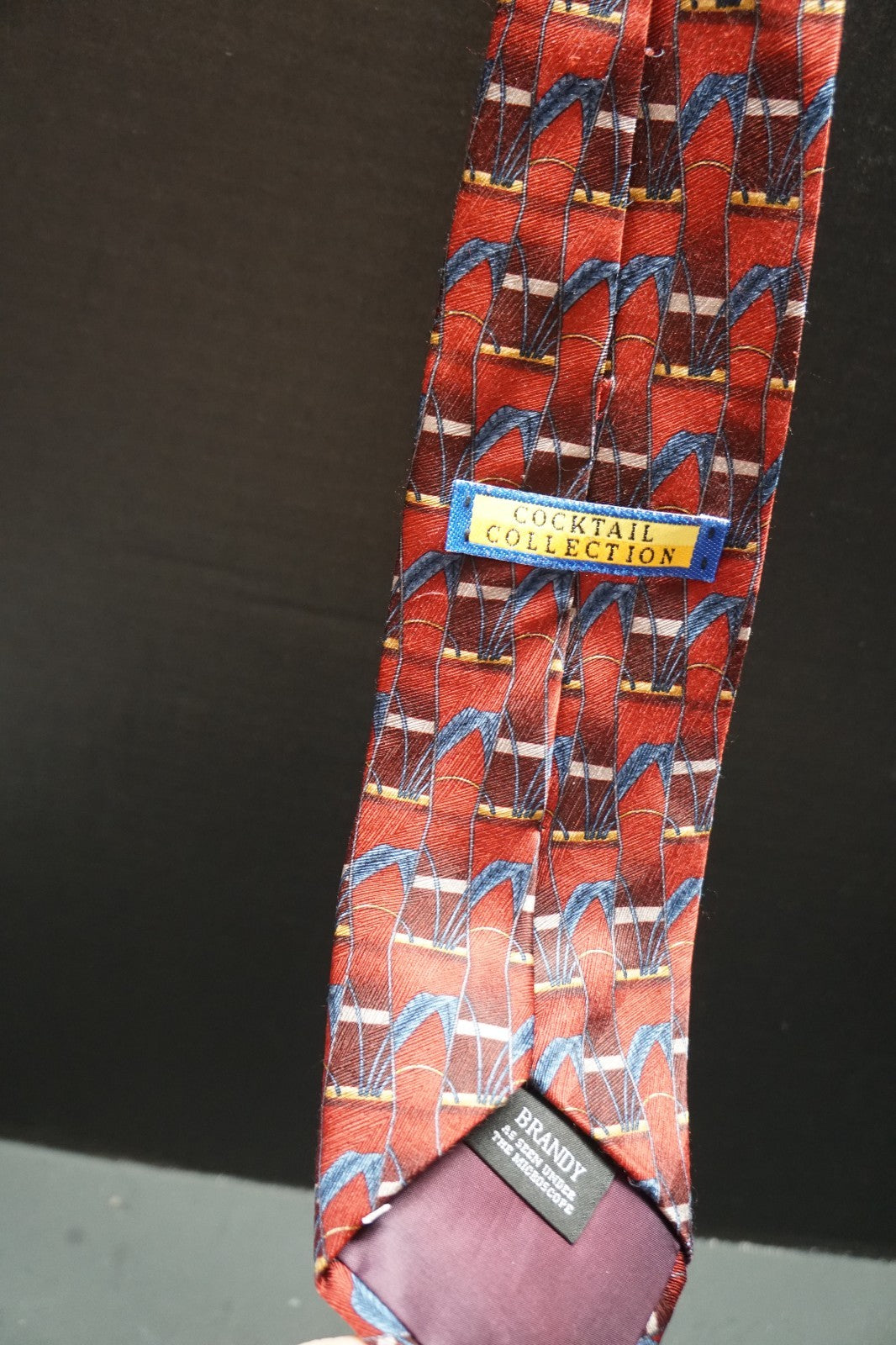 Cocktail Collection Brandy Vintage Silk Tie 60"