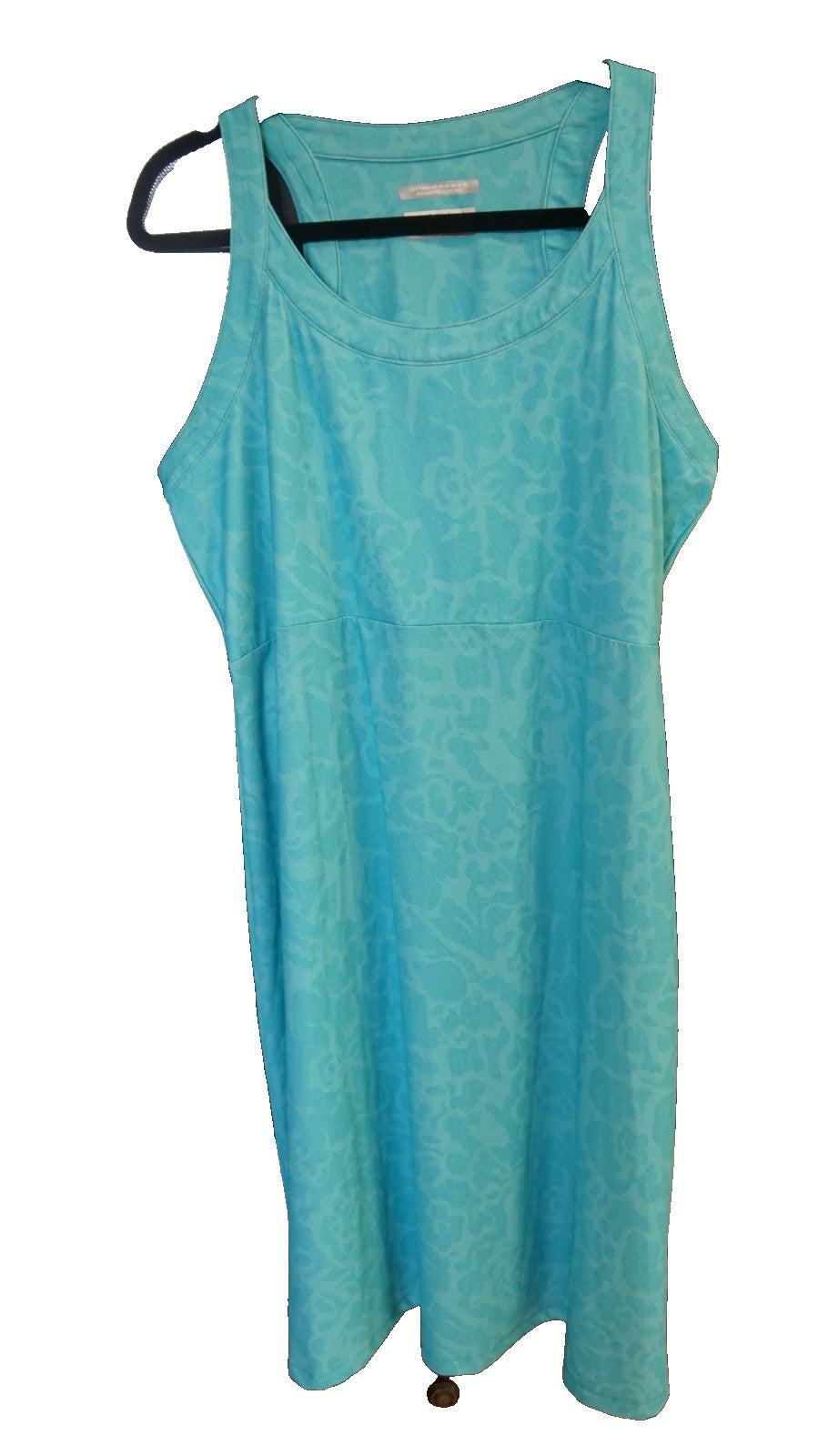 Columbia Omni Freeze Turquoise Aqua Active Tennis Dress Wicking Size L