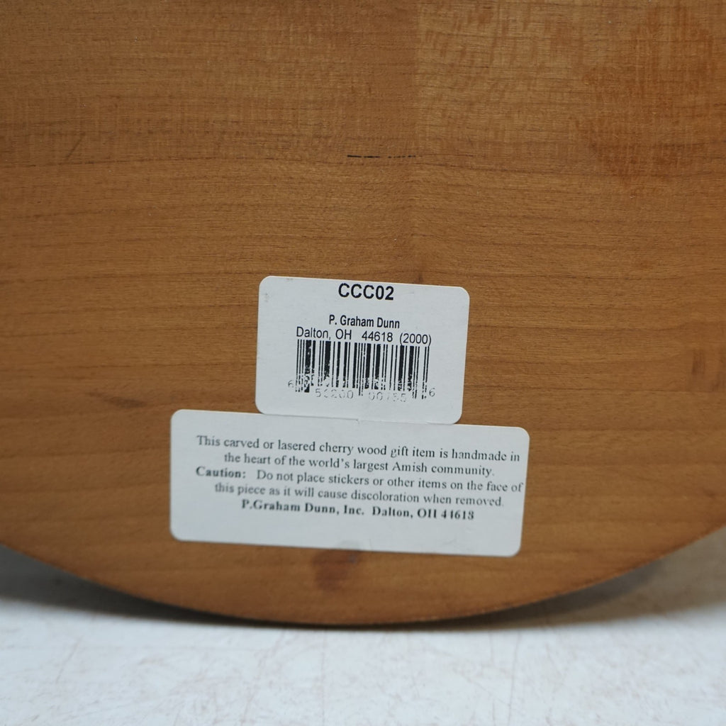 P Graham Dunn Laser Cut Cherry Wood Clock Take Time to Pray