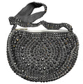 Roger Van S Black Beaded Shoulder Bag Vintage Purse