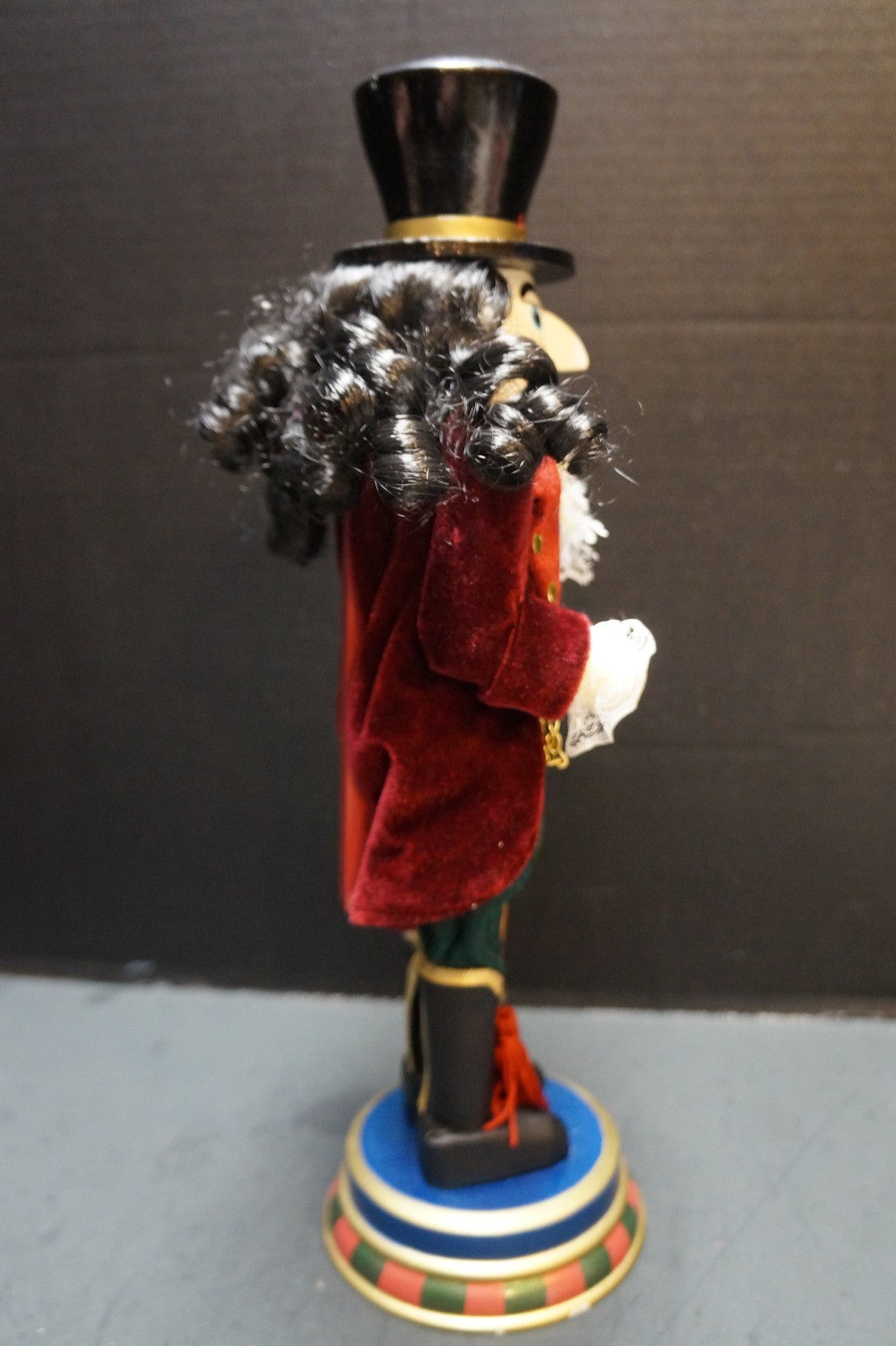 Pier 1 Nutcracker Top Hat Pocket Watch Cane Black Hair