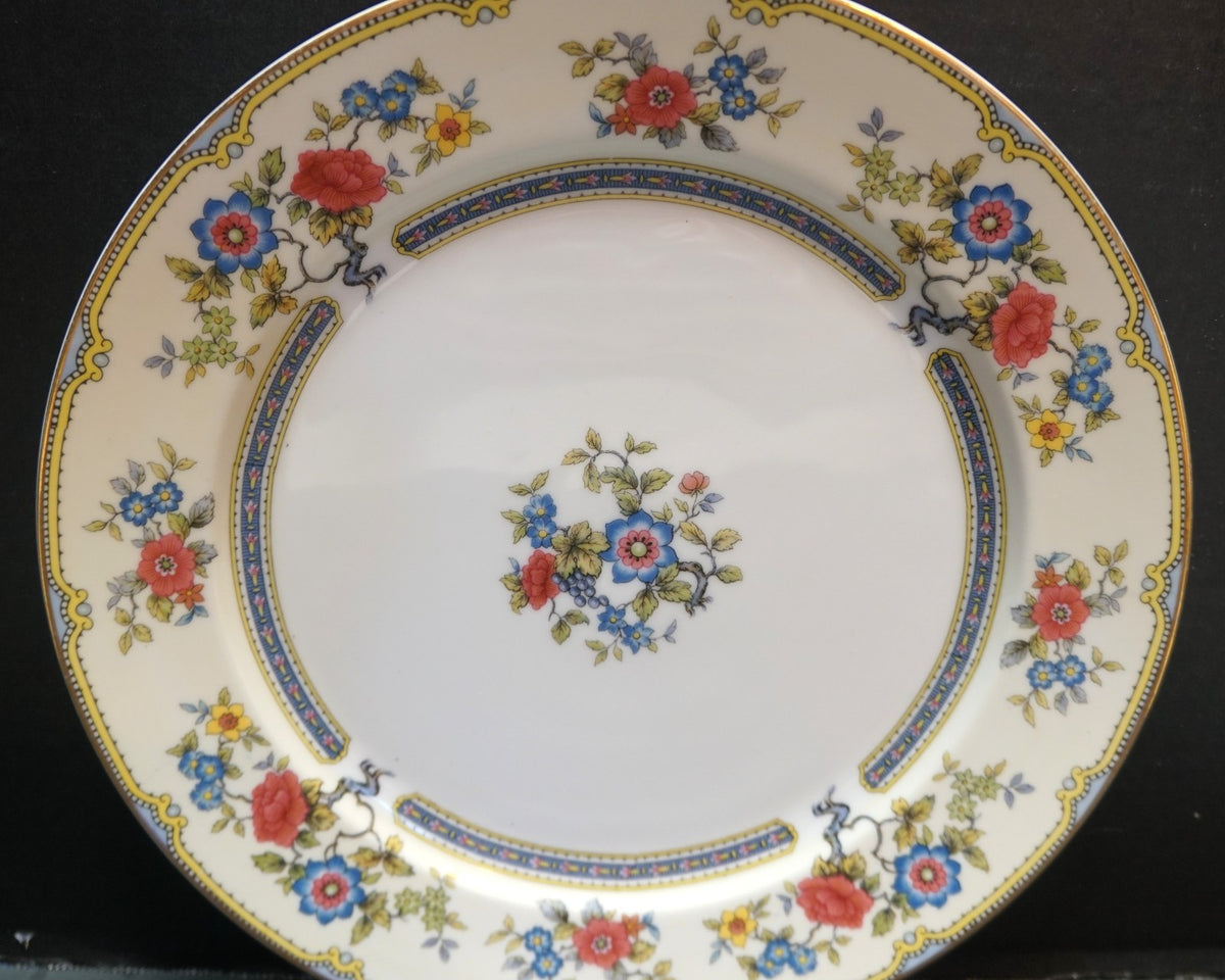 Noritake Mayflower Chop Plate Round Platter 1930s 12 IN