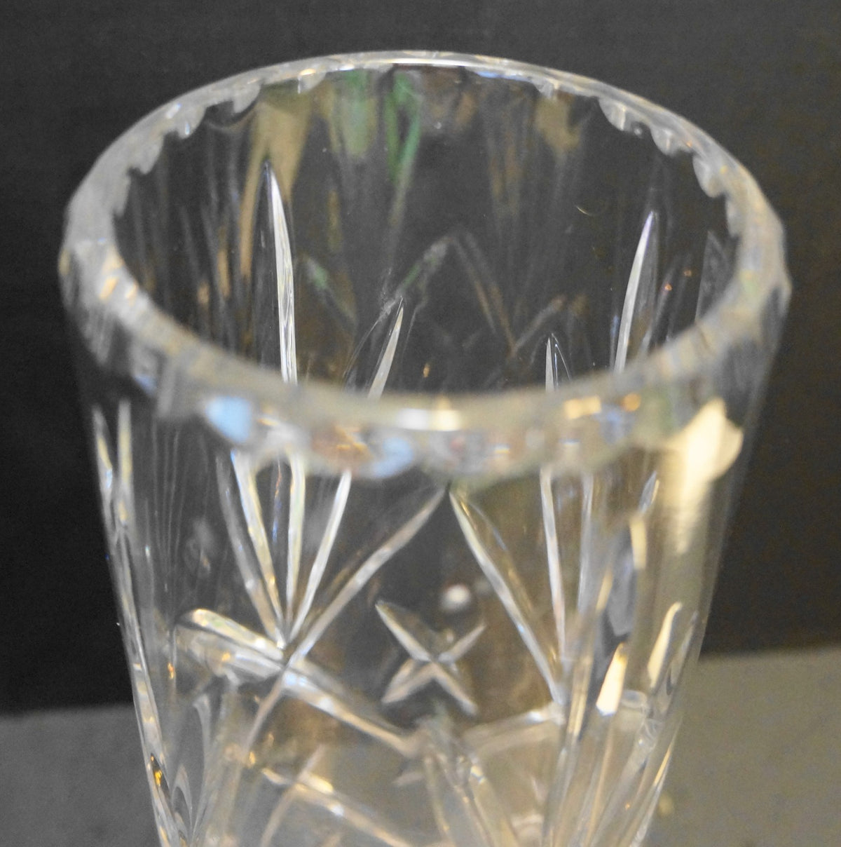 Ceska Tradition Mouth Blown Hand Cut Crystal Hurricane Candle Lamp Poland