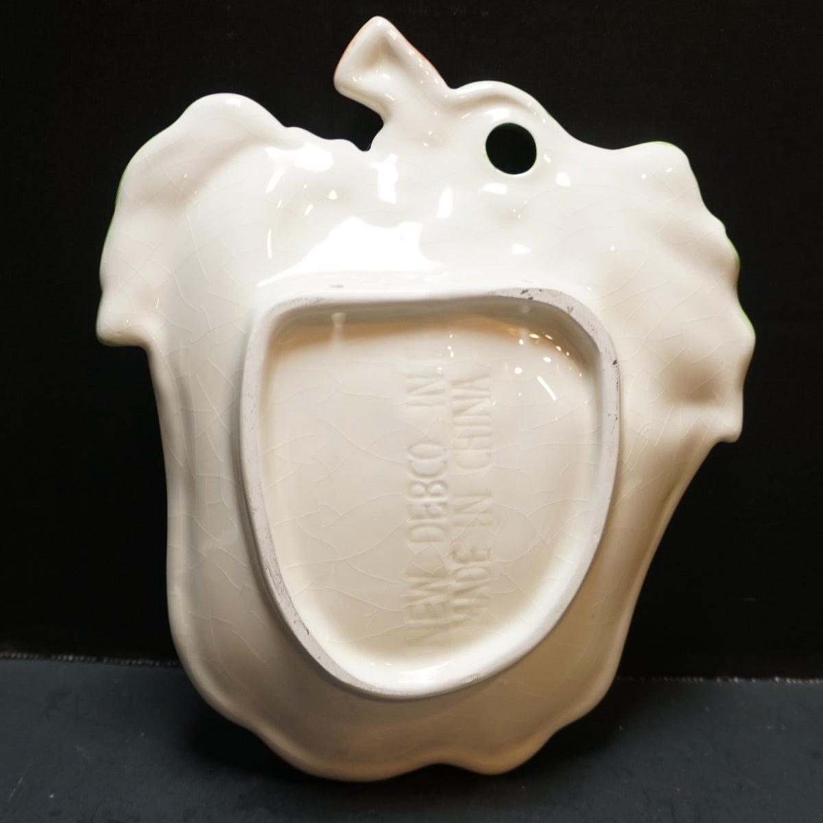 New Debco Apple Ceramic Dish Hand Painted