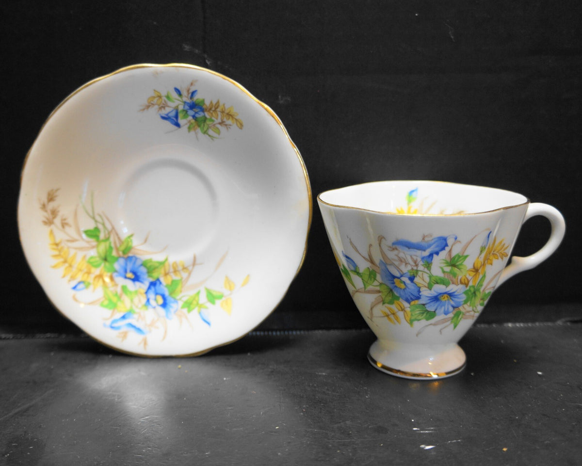 Clarence England Bone China Morning Glory Cup Saucer