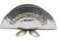 Rodney Kent Hammered Aluminum Daisy Chain Flowers Napkin Holder