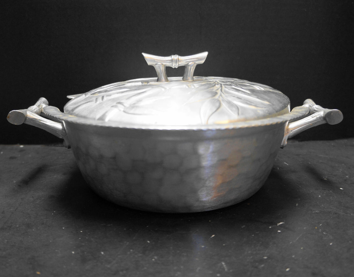 Vintage Everlast Forged Bamboo Aluminum Casserole 10 Inches Vintage