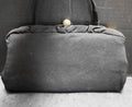 Mel-Ton Black Crepe Convertible Clutch Evening Bag