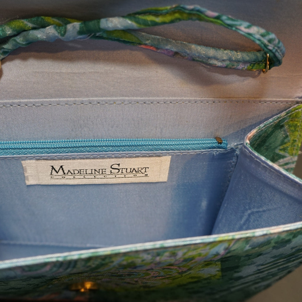 Madeline Stuart Watercolor Print Jacquard Envelope Convertible Clutch Purse