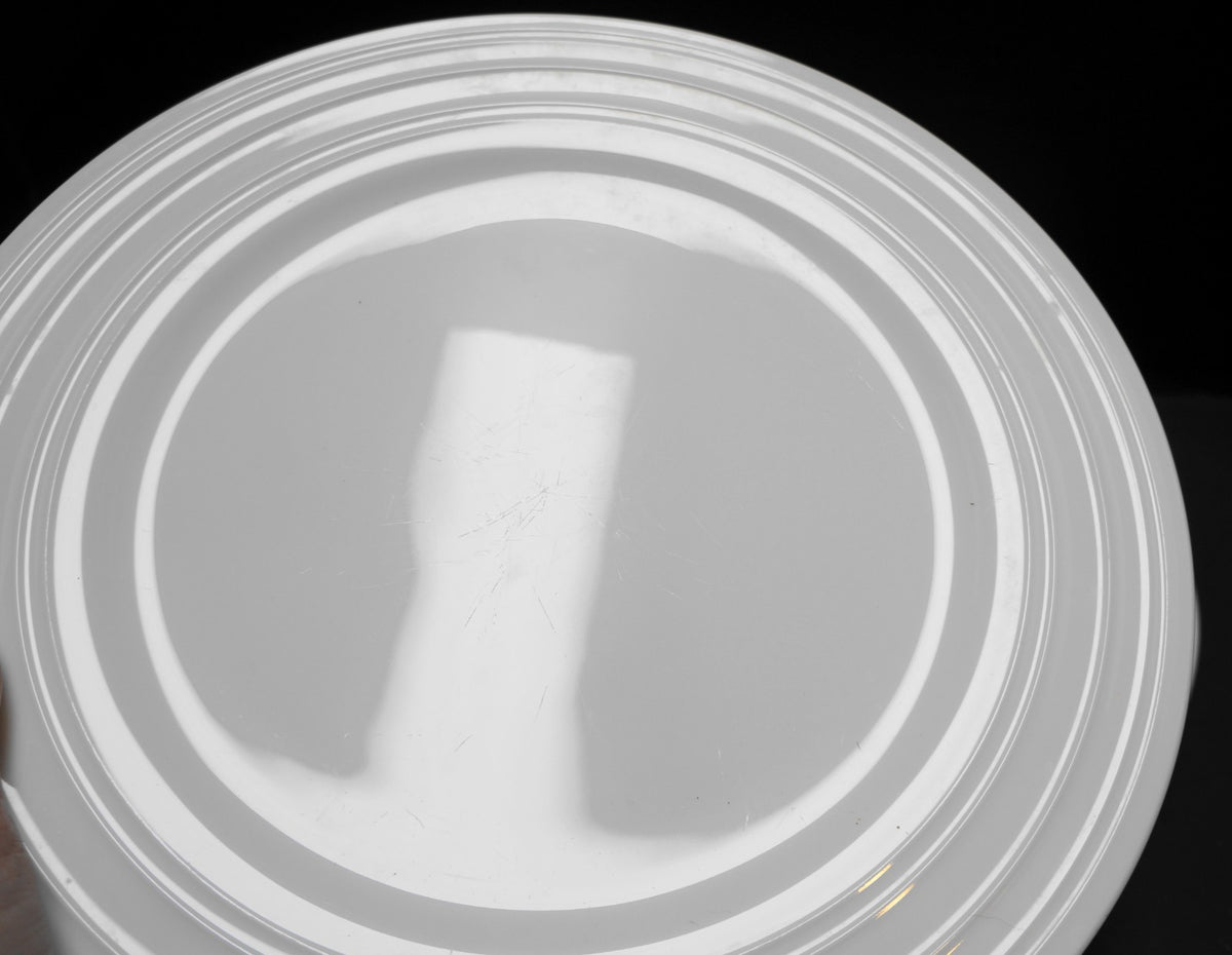 Mikasa Swirl White Bone China Rings 11" Dinner Plates Set of 4
