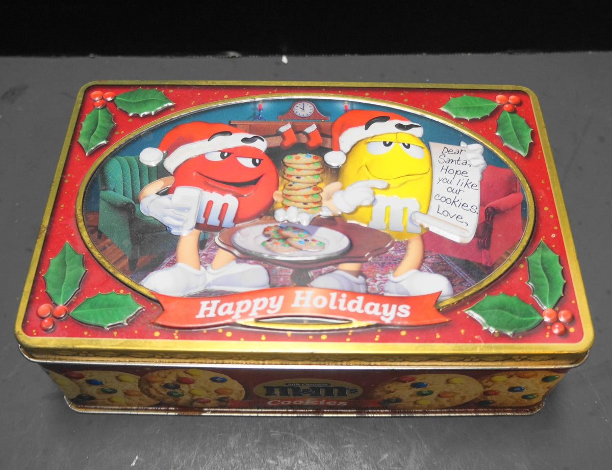 M&M's Happy Holidays Christmas Cookie Tin