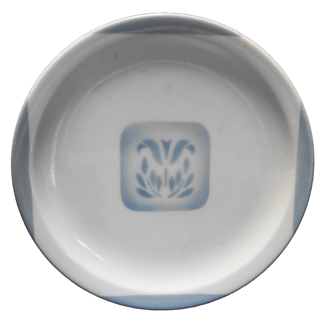 Syracuse Cadet Restaurant Ware Blue Gray Airbrushed Tulip Luncheon Plate