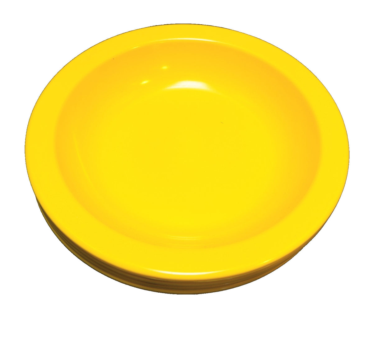 Dallas Ware Bright Yellow Rimmed Soup Cereal Bowls Set of 4