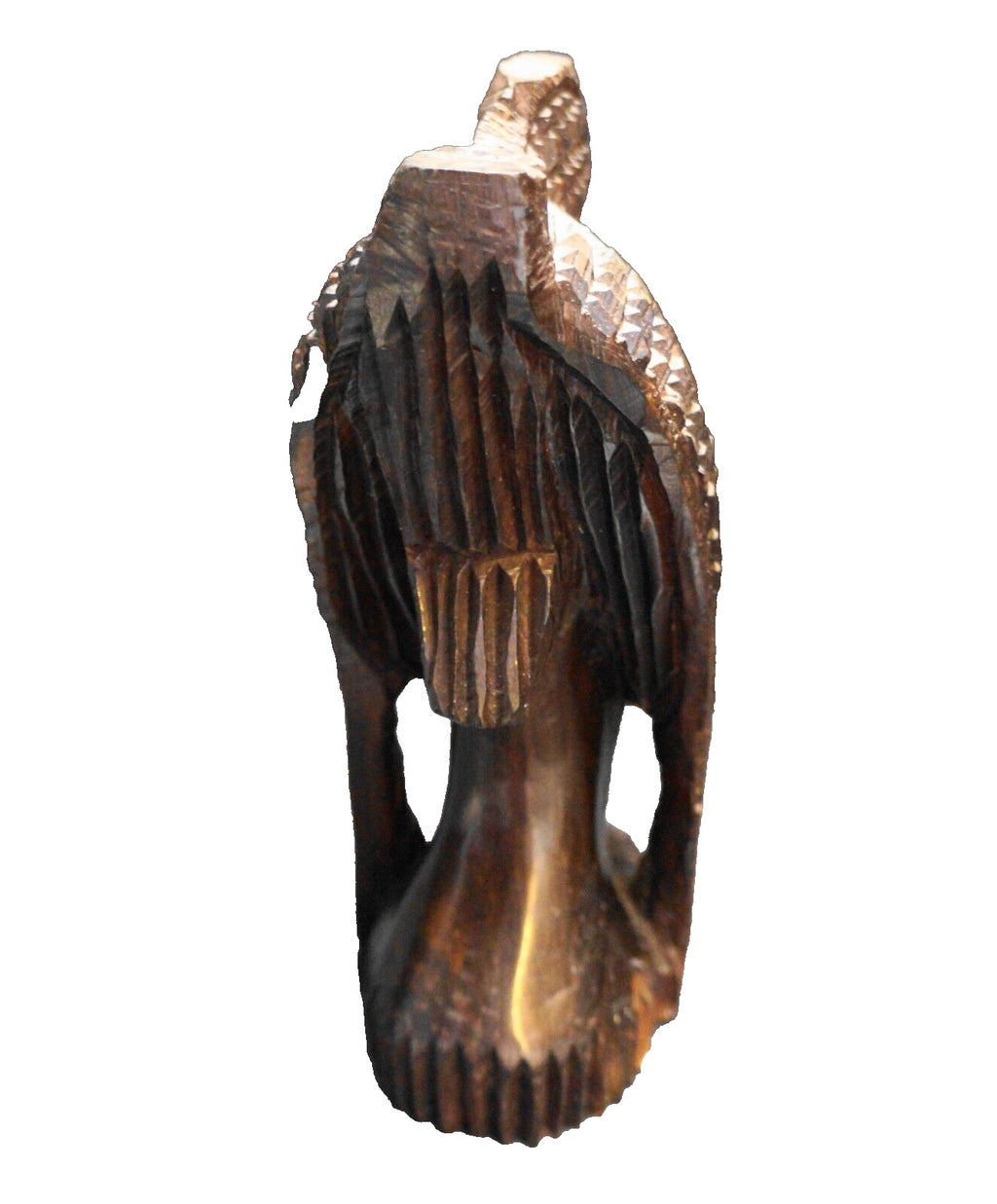 Vintage Hand Carved Ebony Wood Bust African Woman Head Tribal Statue Sculpture