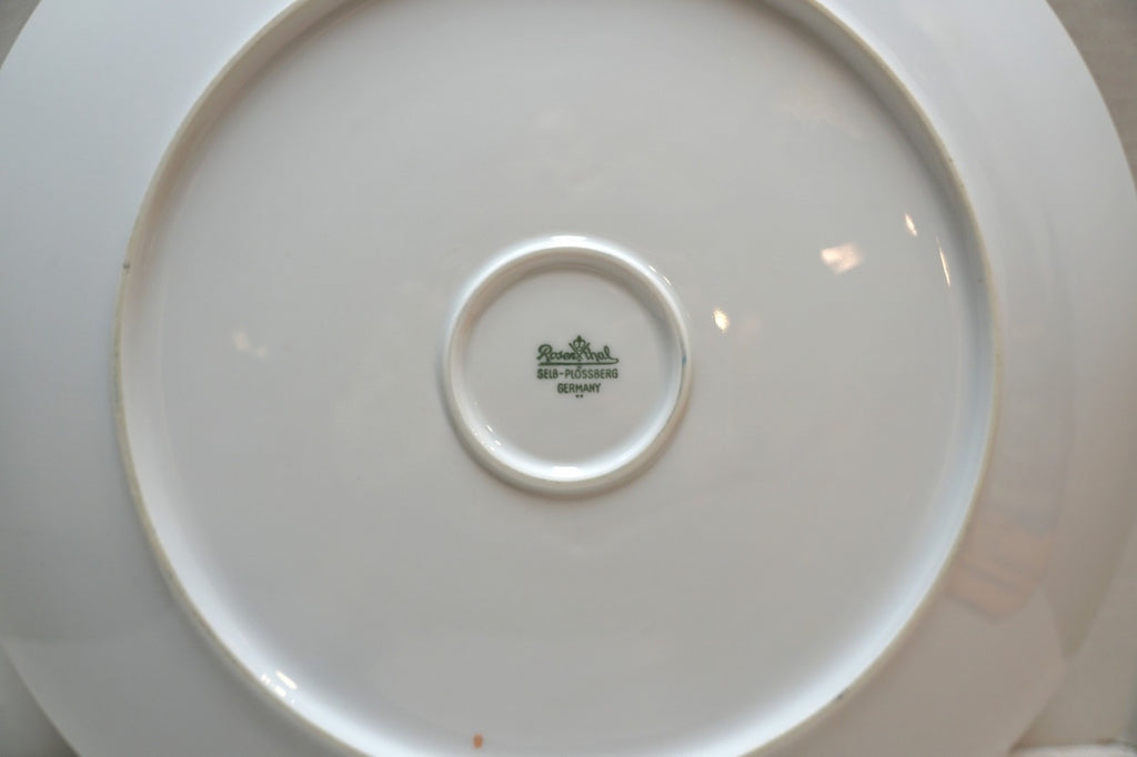 Rosenthal Aida Pink Rose Chop Plate Round Platter 1950s