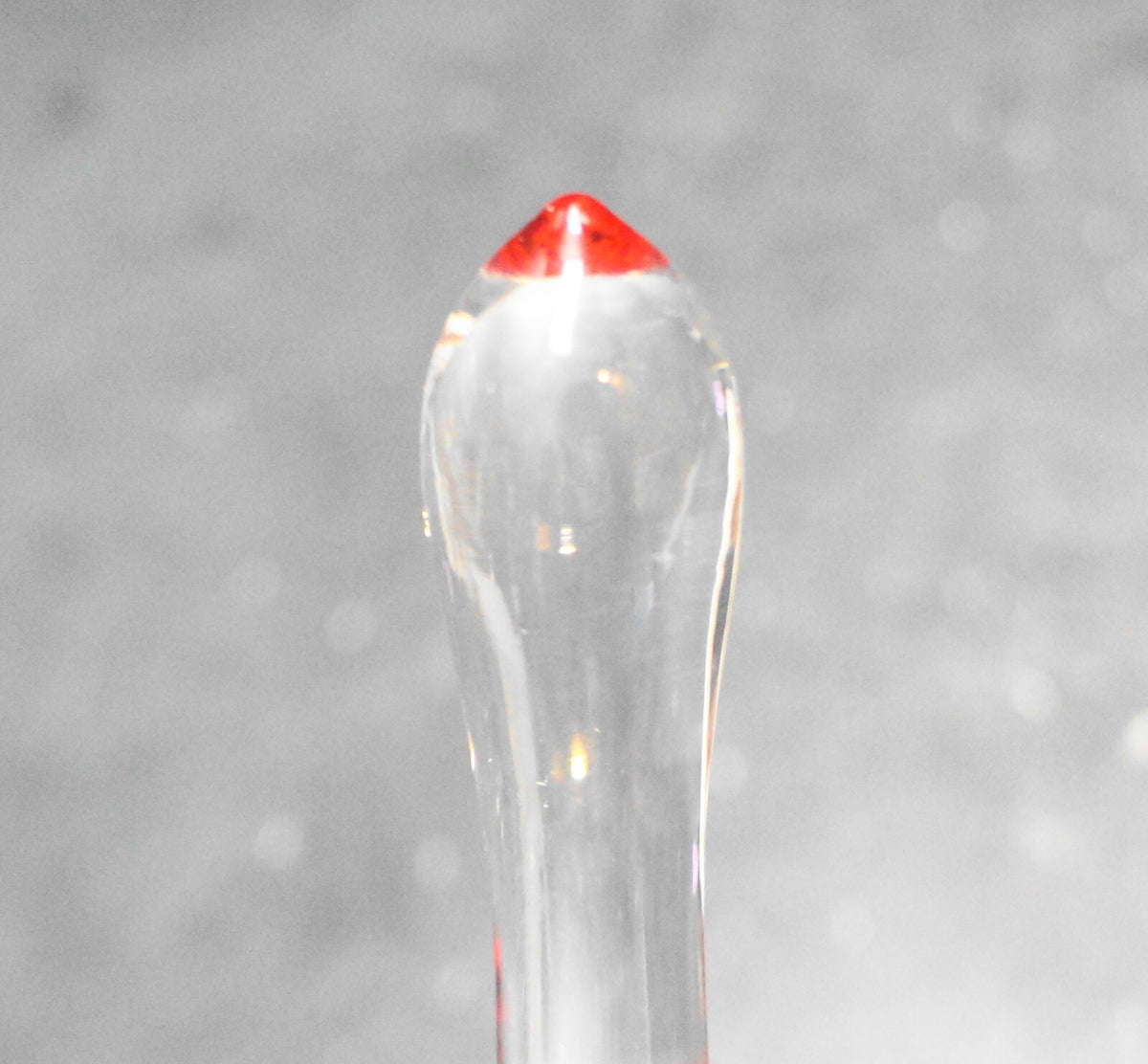 Mary Gregory Red Glass White Enamel Paint Girl With Bird Bell Clear Handle