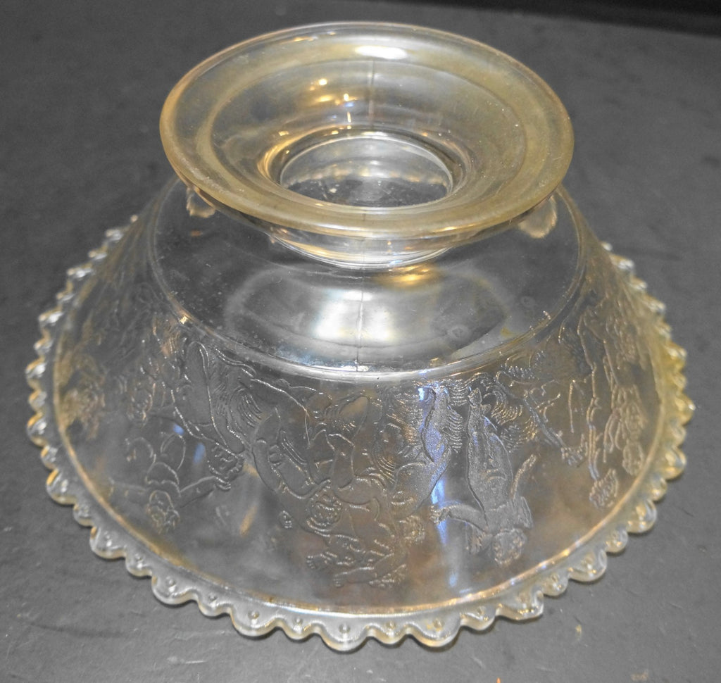 Cupids Cupid Hunt Bryce Glass Serving Bowl Footed Compote EAPG