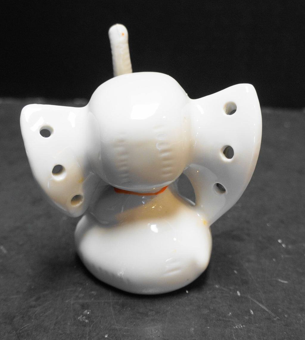 Vintage Ceramic Elephant Earring Holder Trunk Up Ring Holder