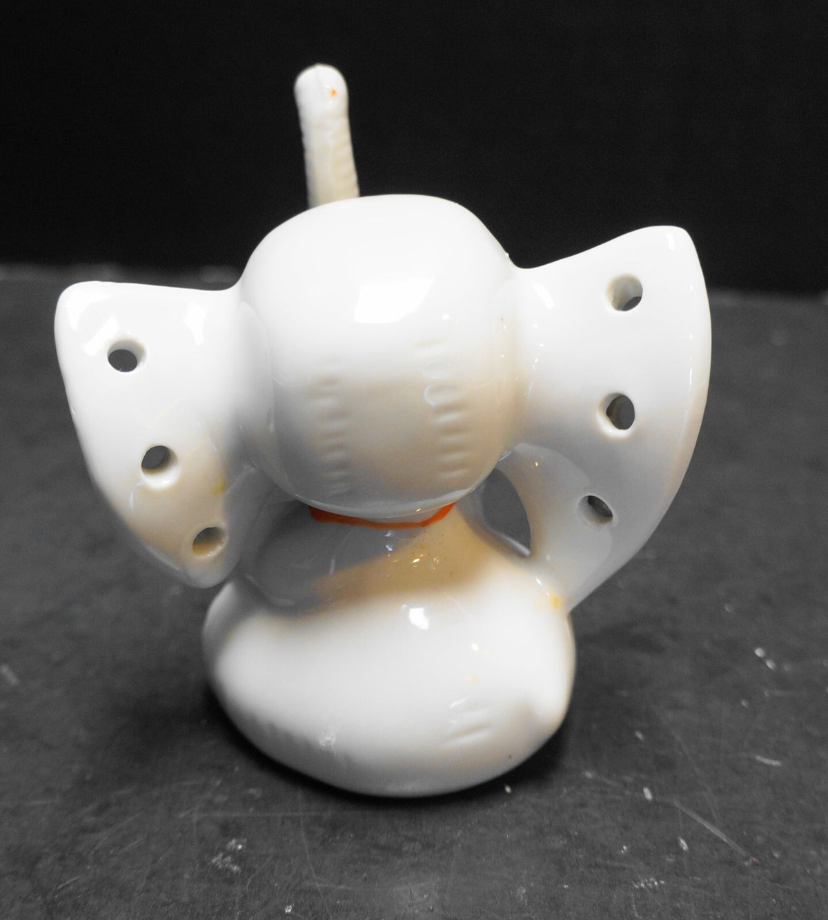 Vintage Ceramic Elephant Earring Holder Trunk Up Ring Holder