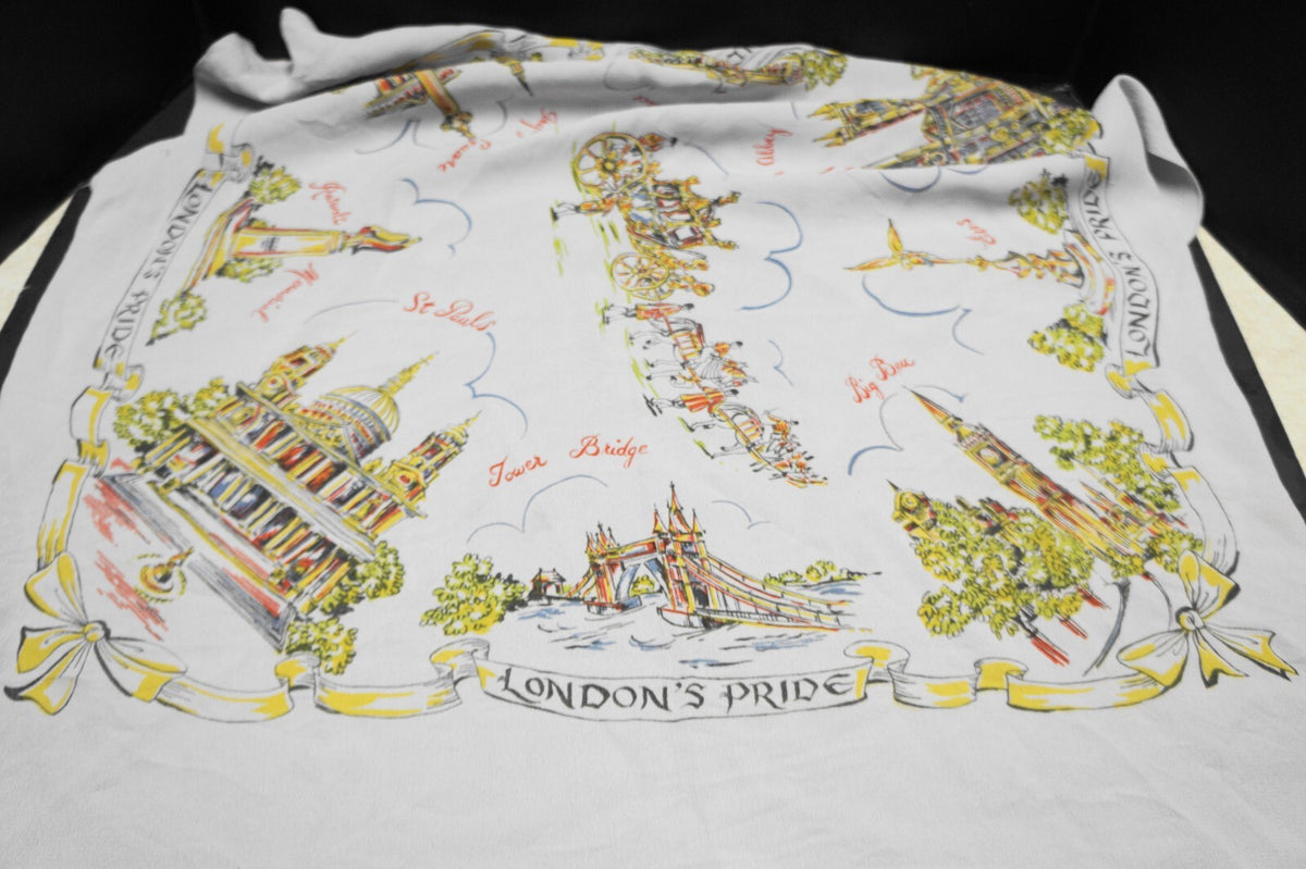 London's Pride Souvenir Scarf Pale Purple Lavender Crepe