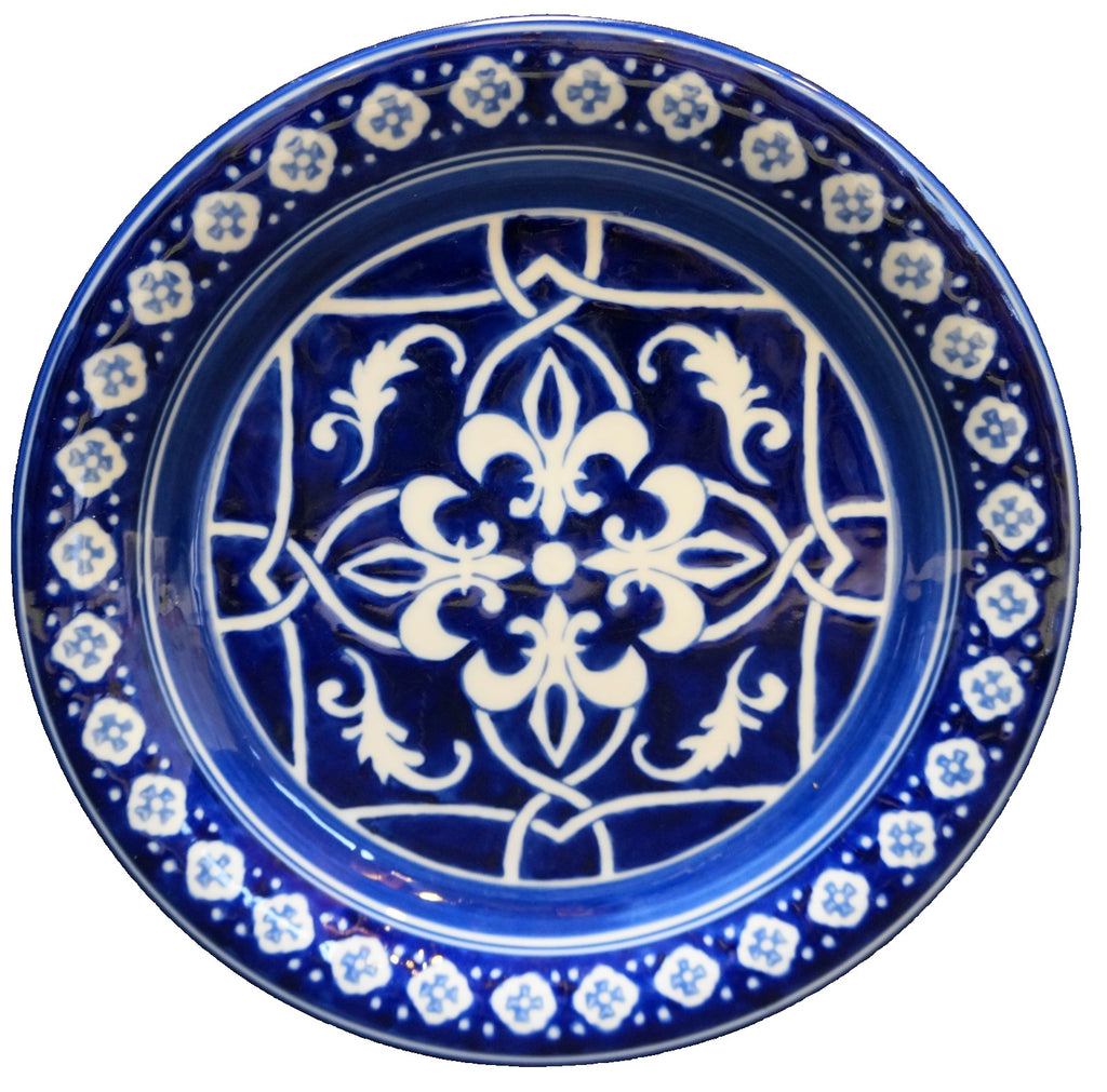 Target Home Catalina Blue Medallion Dinner Plate Porelain 11 IN