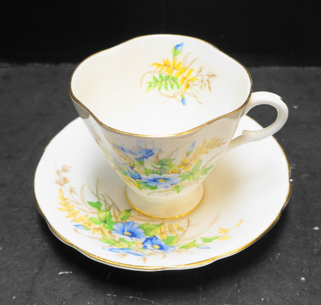 Clarence England Bone China Morning Glory Cup Saucer