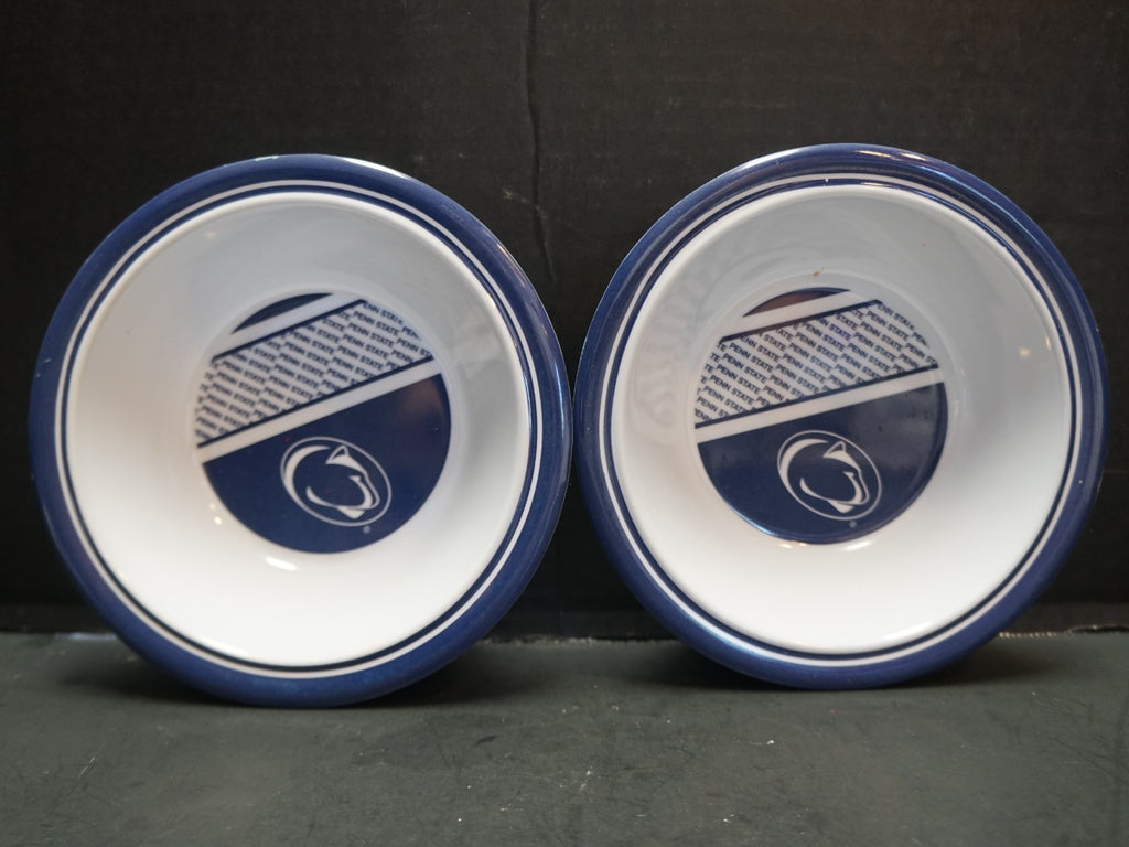Penn State PSU Nittany Lions Melamine Cereal Snack Bowls Pair