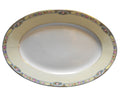 Thomas Germany 3816 Oval Platter 15" Floral Band Cream Rim Scrolls