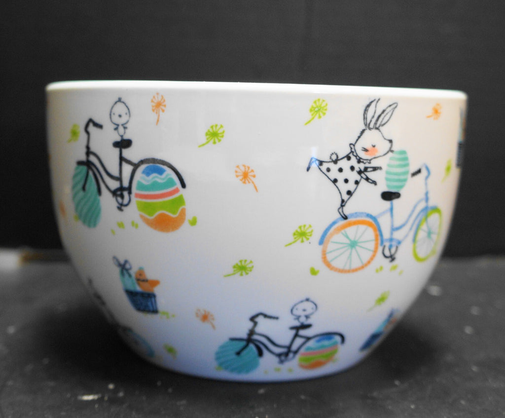 Signature Easter Bicycles Stoneware Nesting Bowls Set of 3