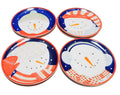 Debbie Mumm Snowman Portraits Zak Designs Salad Plates Set of 8