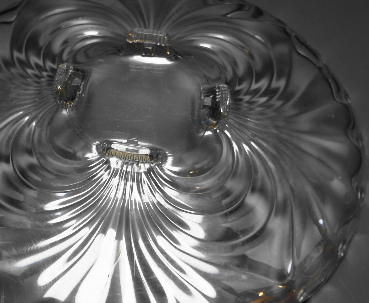 Cambridge Caprice Cabaret Plate 4 Toes Cupped Rim 14 IN