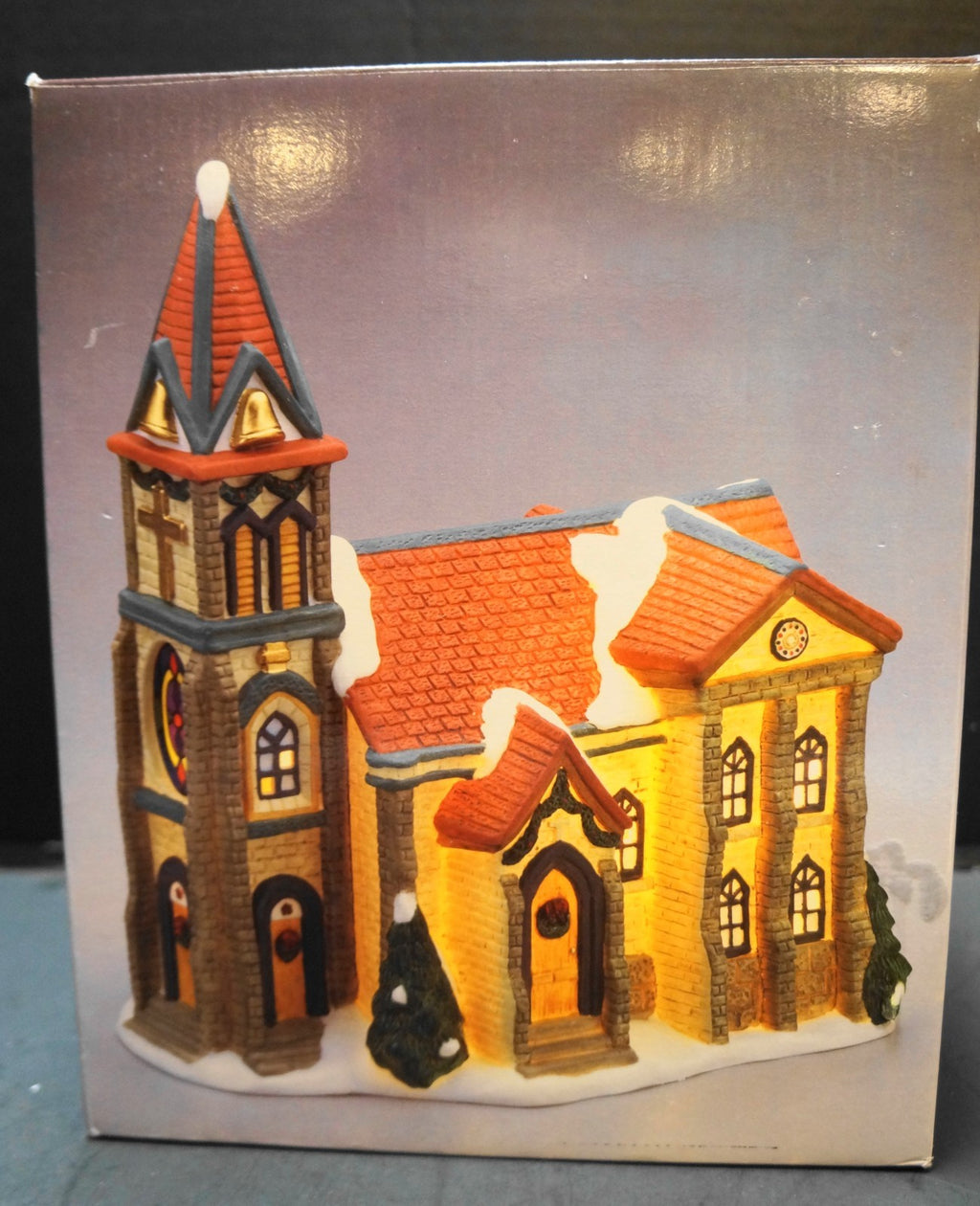 Galleria Fine Porcelain Hand Painted Church Cathedral Christmas Village