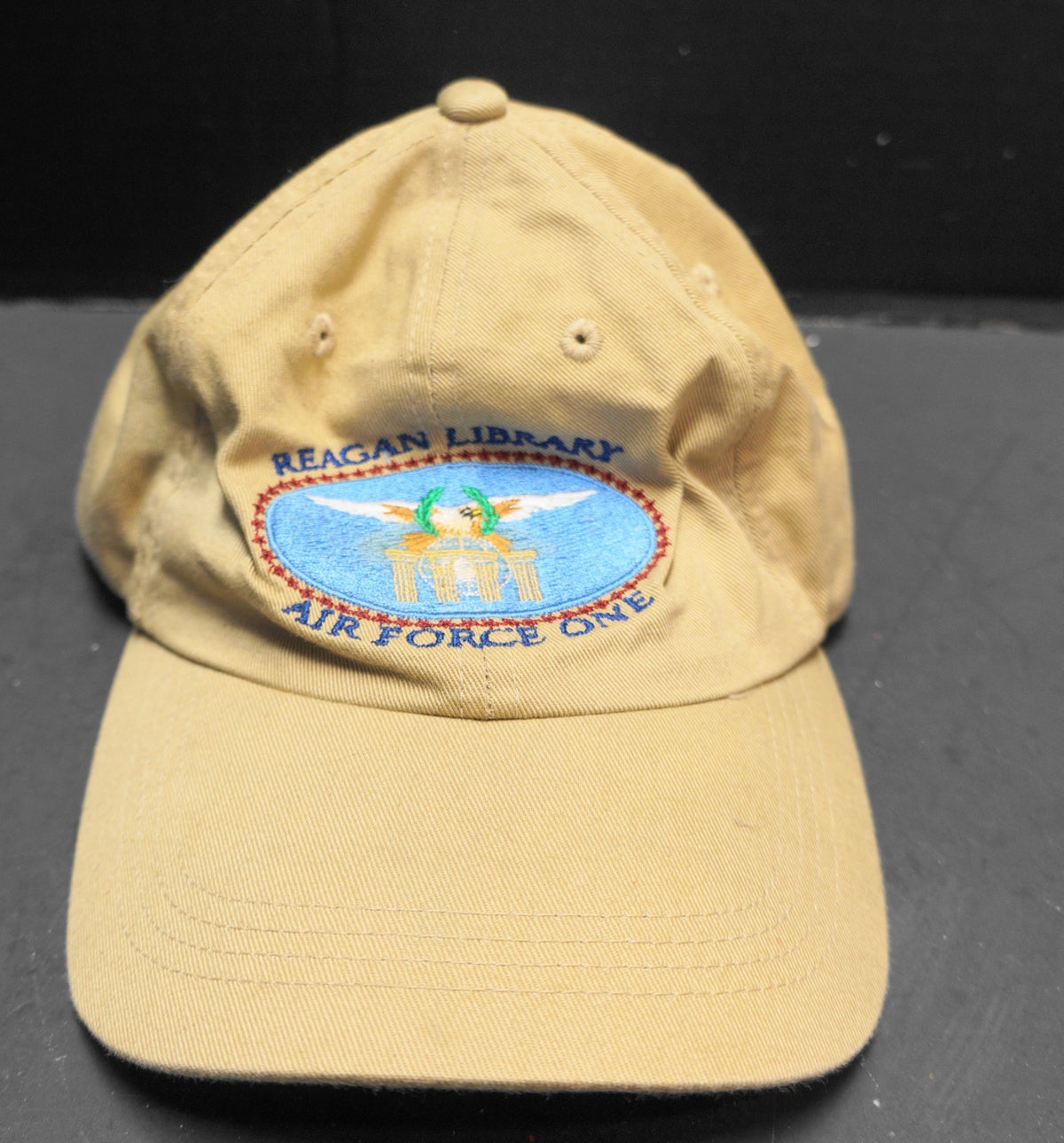 Reagan Library Air Force One Vintage Baseball Hat Navy Command Caps USA