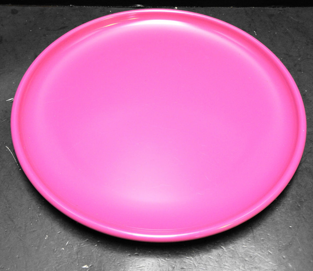 SRO Dallas Texas Plastics Manufacturing Co Hot Pink Round Platter 1980s
