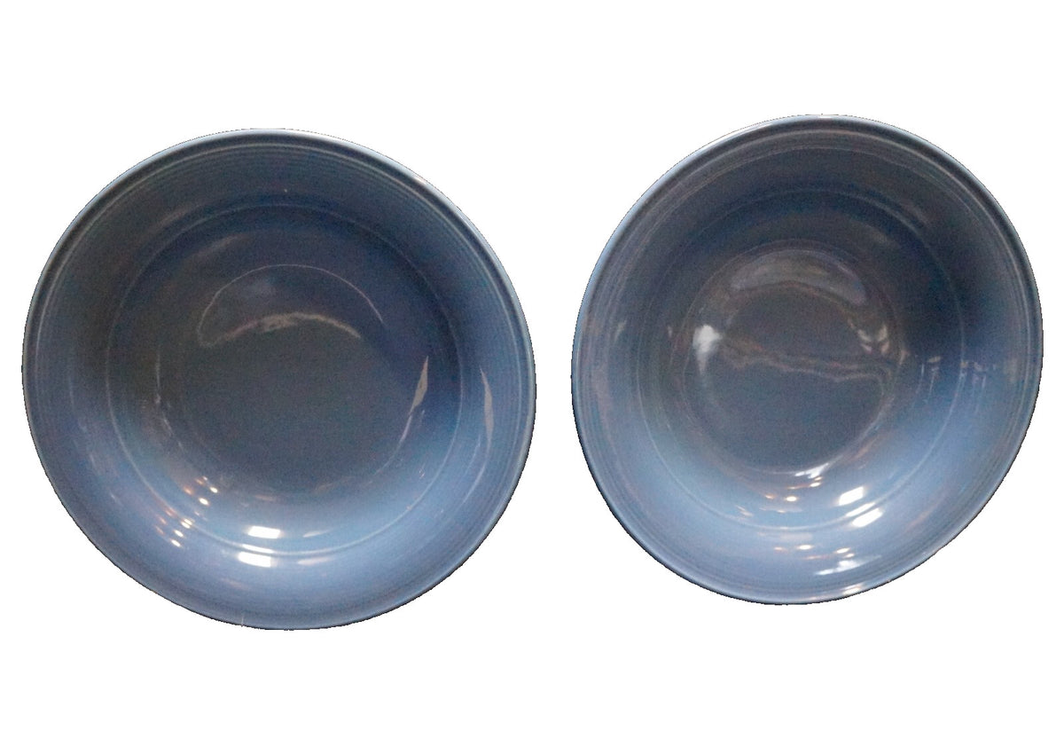 Nancy Calhoun Sky Blue Solid Colors Soup Bowls Pair