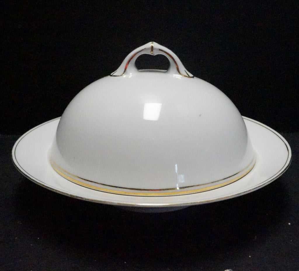 MZ Austria White Domed Cheese Butter Dish