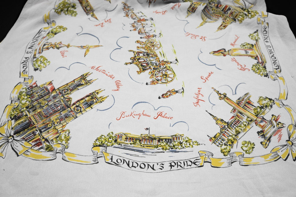 London's Pride Souvenir Scarf Pale Purple Lavender Crepe