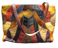 Original by Caprice Snakeskin Patchwork Tote Bag Purse
