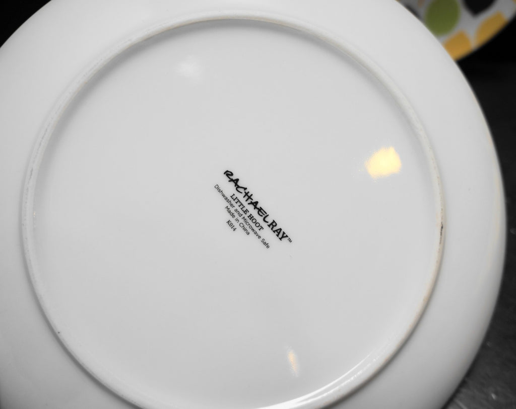 Rachael Ray Little Hoot Salad Plates Set of 4 8"