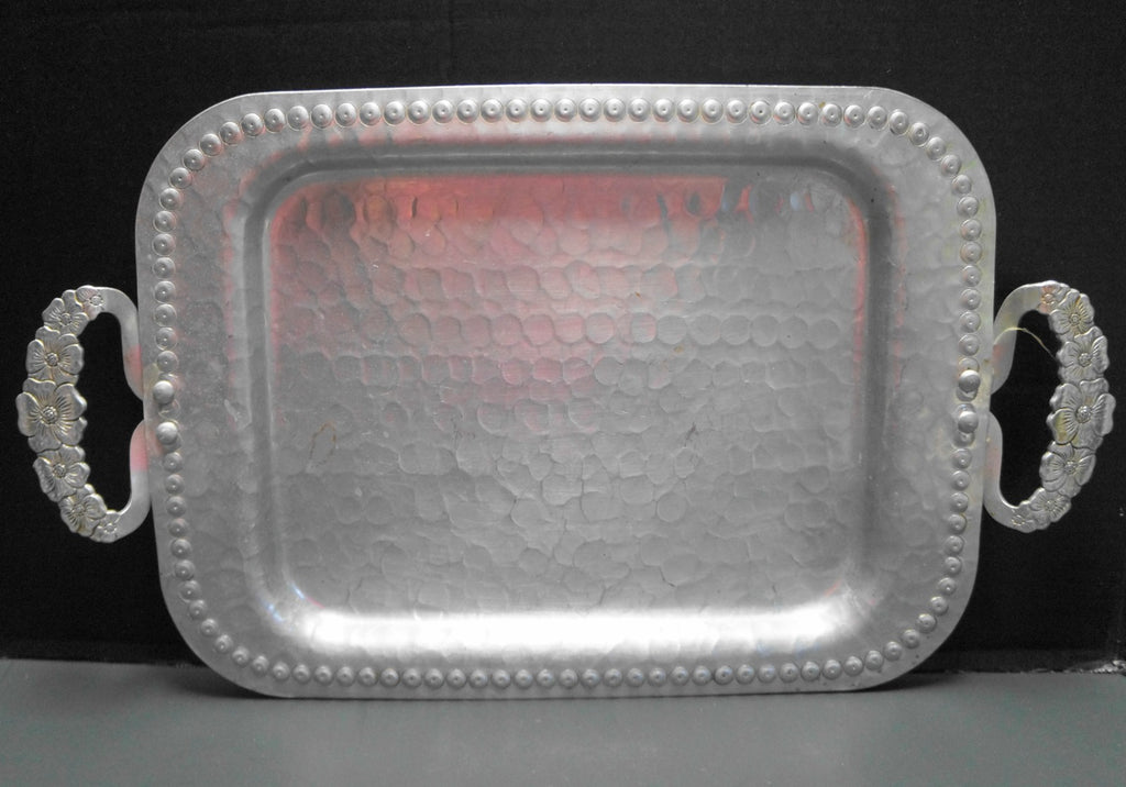 Continental Silverlook Brilliantone Wild Rose Rectangle Tray