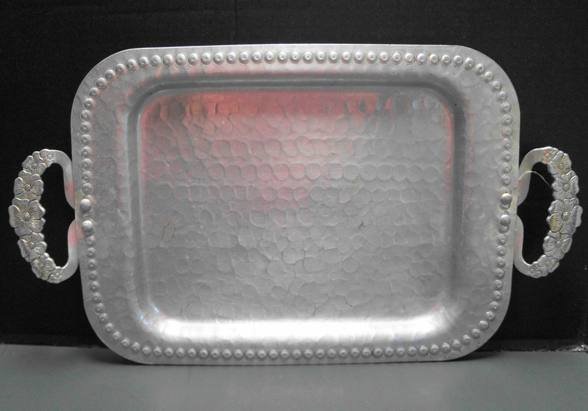 Continental Silverlook Brilliantone Wild Rose Rectangle Tray